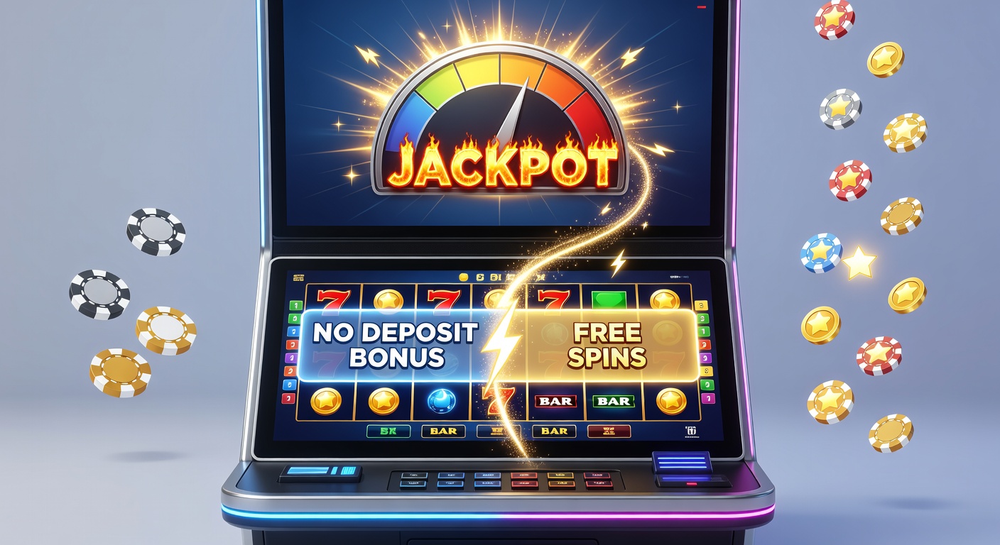 Dynamic graphic of a jackpot slot screen exploding with free spin activations and bonus credits overlay, capturing the synergy of promotions driving massive wins