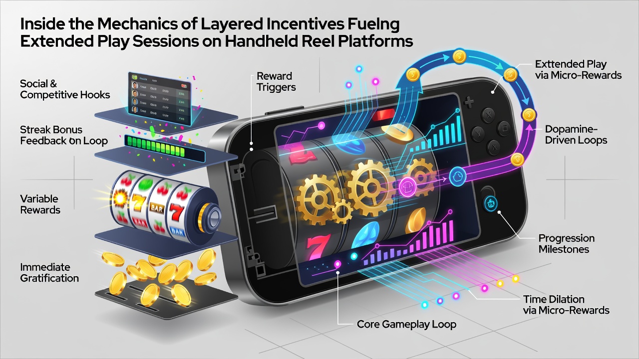 Close-up view of layered bonus meters and time-sensitive reward timers displayed during an active mobile slot session