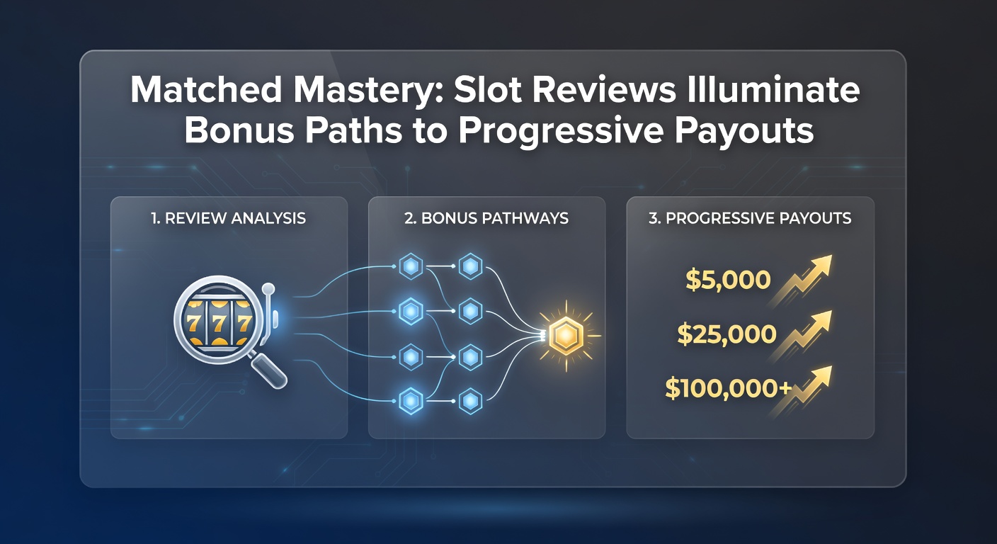 Close-up of a slot review interface overlay on progressive reels, with bonus paths charted as glowing lines leading to jackpot symbols
