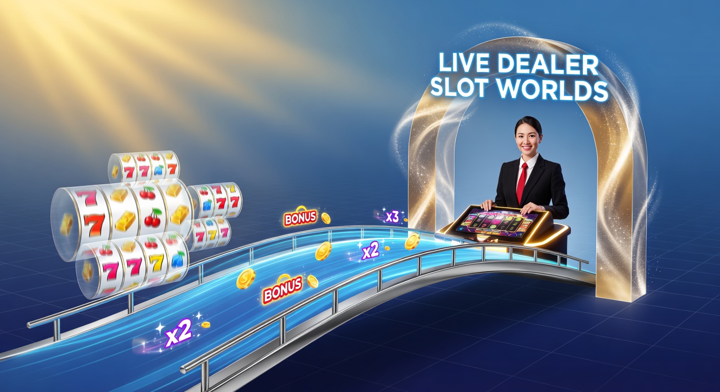 Vibrant mobile slot interface merging with live dealer table action, highlighting bonus overlays