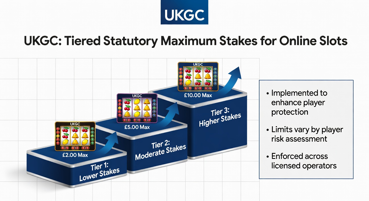 Infographic showing the progression of UK gambling regulations with timelines for stake limits, bonus bans, and tax changes leading into 2026