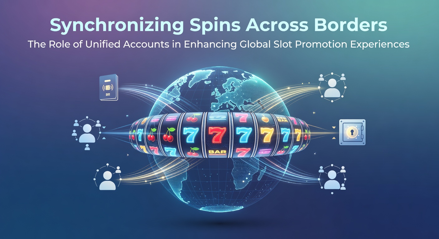 Illustration of interconnected global slot platforms with unified account symbols linking different countries and casino interfaces