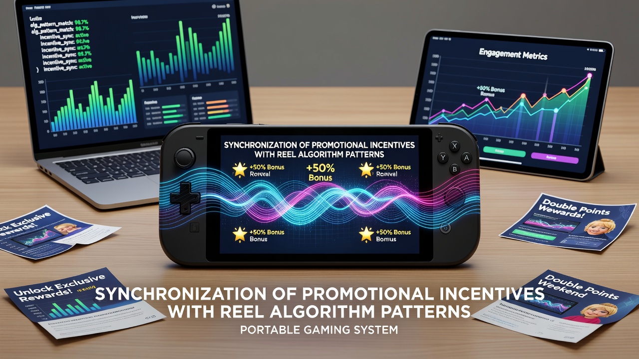 Diagram illustrating data flow between reel algorithms and promotional triggers in mobile gaming environments